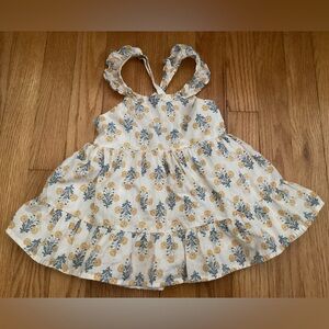 Floral Baby Dress with Ruffled Straps